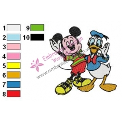 Mickey Mouse Cartoon Embroidery 87